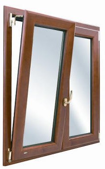 infissi alluminio legno con ribalta