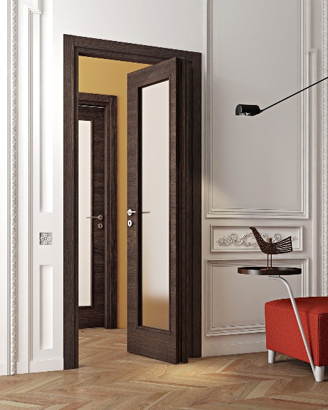Porte a libro pieghevoli simmetriche e asimmetriche effedue porte Vetrate a soffietto