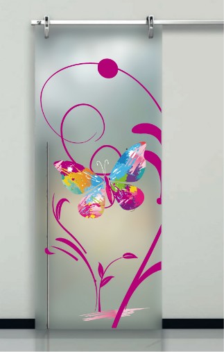 porte interne in vetro decorato prezzi