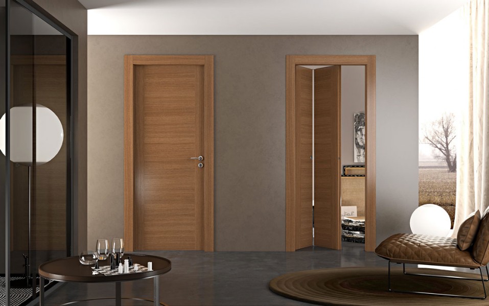 Porte a libro pieghevoli simmetriche e asimmetriche effedue porte Porte pieghevoli per interni